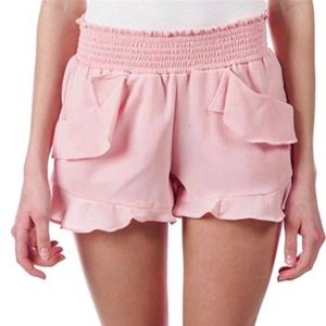 Jolt Elastic Waist Ruffle Shorts NWT Sz M